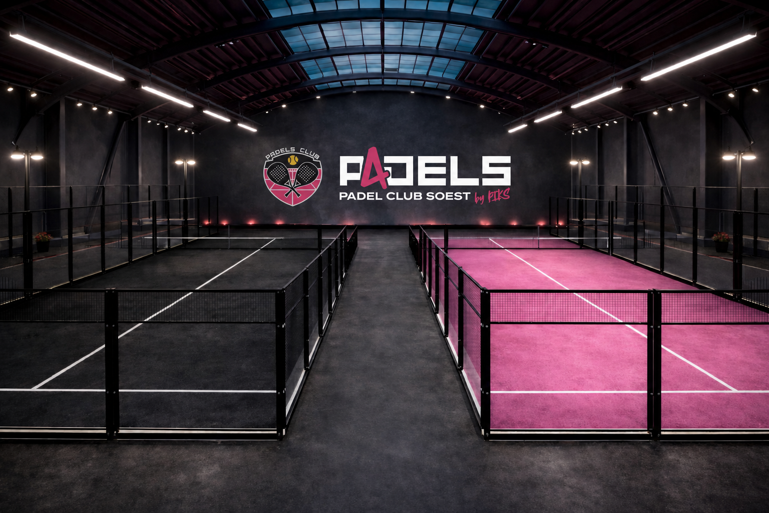 KI-Visualisierung eines Padel-Courts im Padels Club Soest